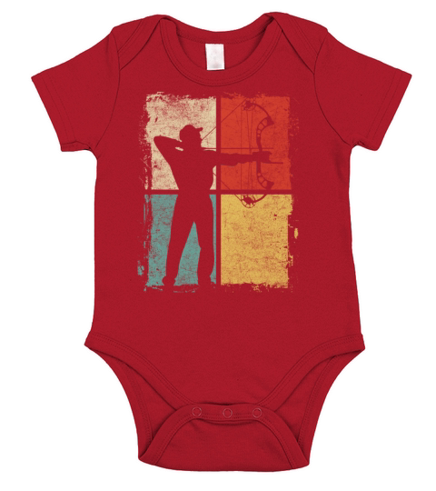 Vintage Bowhunter Archery Compound Bow Short Sleeve Baby One-Piece