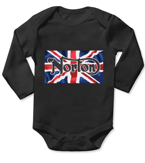 Norton Motorcycle Flag T-Shirt Long Sleeve Baby One-Piece