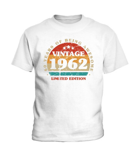 60th Birthday 60 Years Born In 1962 Kids T-Shirt