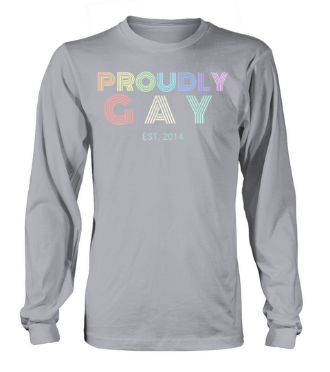 Proudly Gay Est 2014 Pride Women's Long Sleeve
