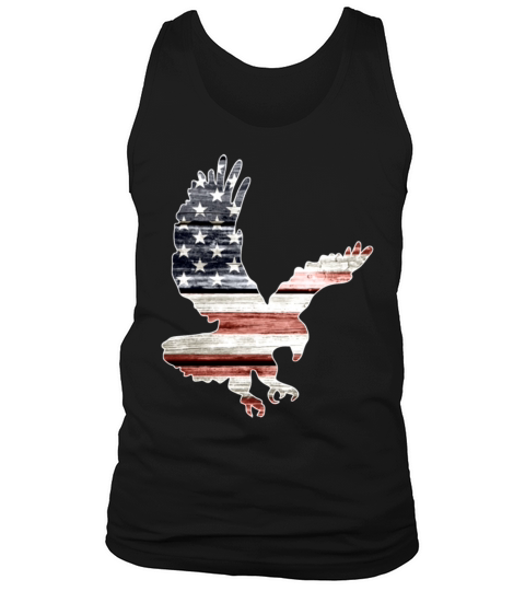 american flag patriotic eagle bird animals patriot Men's Tank Top