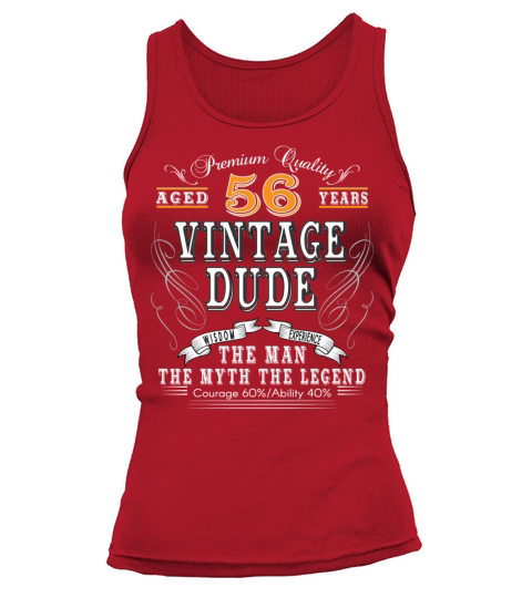VINTAGE DUDE AGED 56 YEARS Women's Tank Top