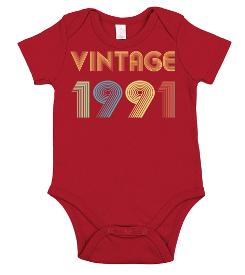 Vintage 1991 Short Sleeve Baby One-Piece