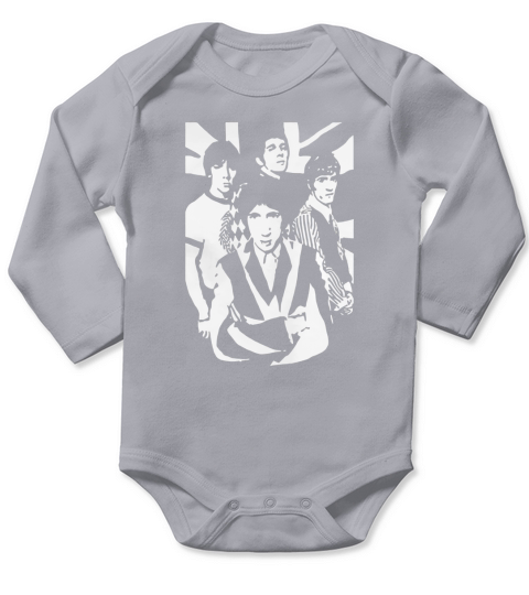 Retro Graphic The Who Band Artwork Long Sleeve Baby One-Piece
