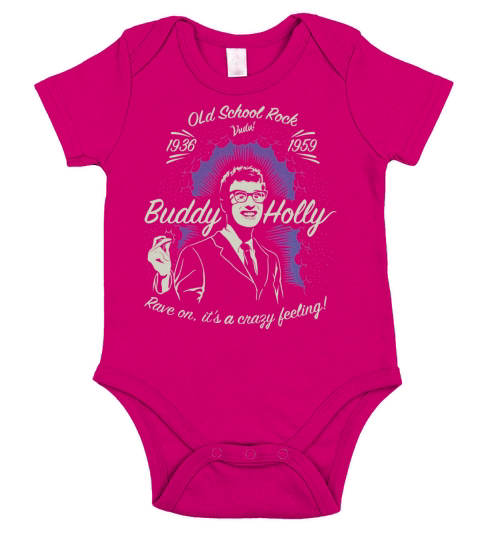 Buddy Holly Rave On Short Sleeve Baby One-Piece