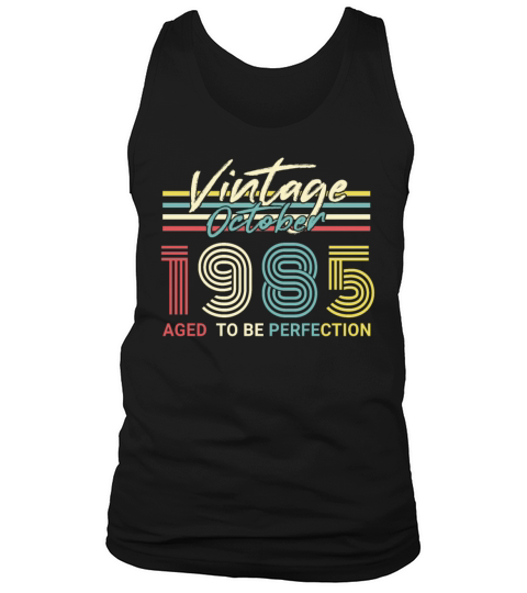 Born 1985 October Vintage Gift Idea Men's Tank Top