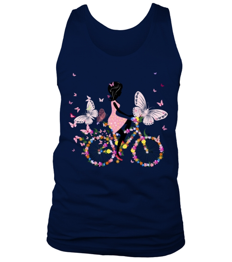 girl on a bicycle Tank Top Unisex