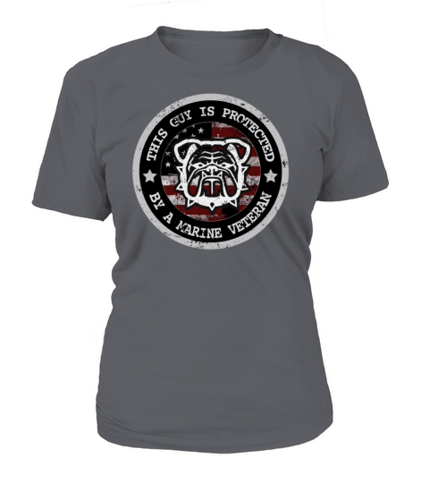 This Guy Is Protected By Marine Veteran Marine T Shirt Family Women's T-Shirt