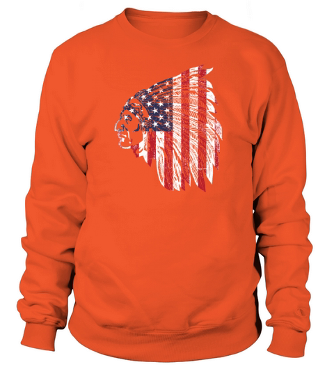 Native American Indian USA Flag Women's Sweatshirt