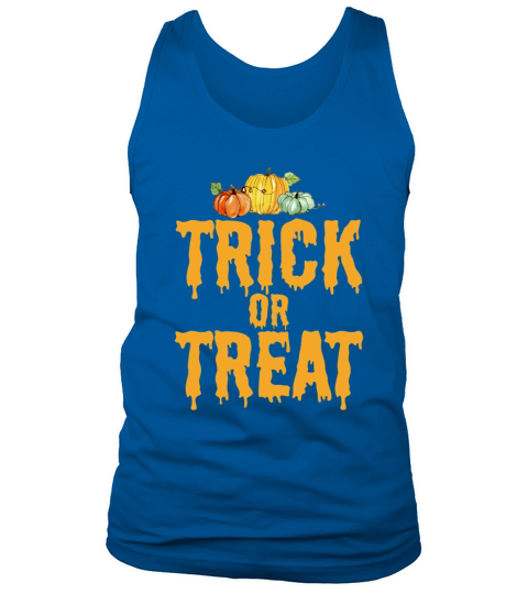 Trick or Treat Halloween Pumpkin Men's Tank Top