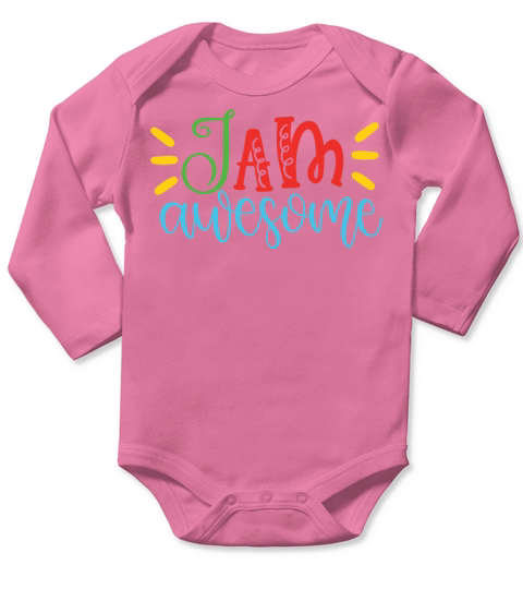I am awesome Long Sleeve Baby One-Piece