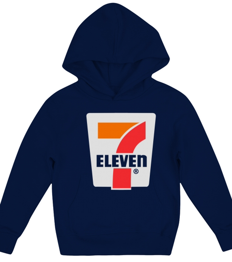 7-11 Logo Simple Kids Hoodie