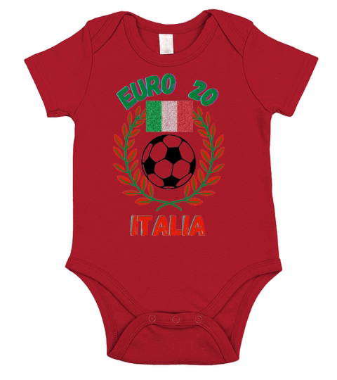 EURO 2020 Original Fan Club Italia Italy Football Short Sleeve Baby One-Piece