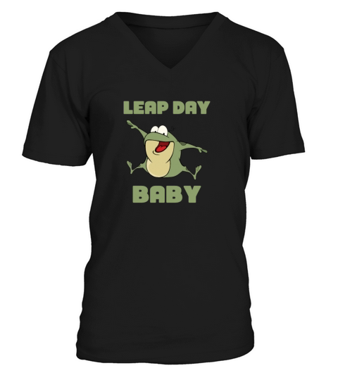 Leap Year Baby - February 29th Birthday - Leaping Men's V-Neck T-shirt