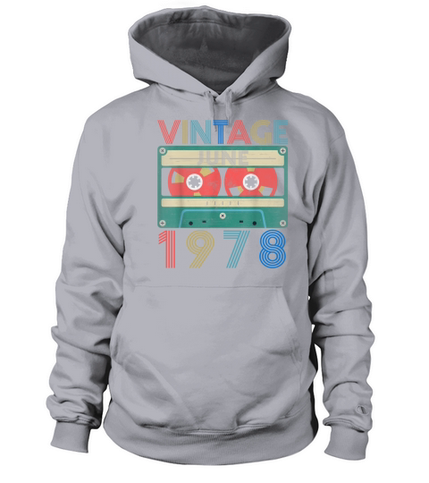 Retro Vintage June 1978 birthday Women's Hoodie
