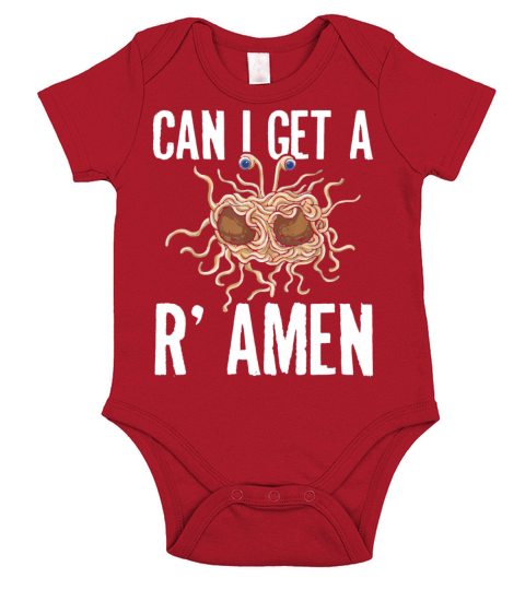 Funny Pastafarians Ramen Noodles Graphic Tee Short Sleeve Baby One-Piece