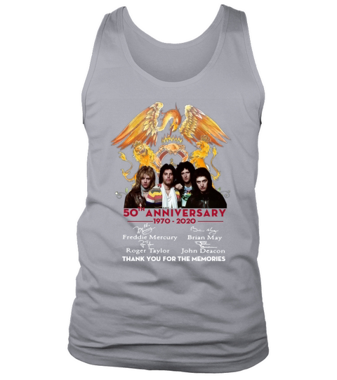 Queen 50th anniversary 1970 2020 signature Tank Top Unisex
