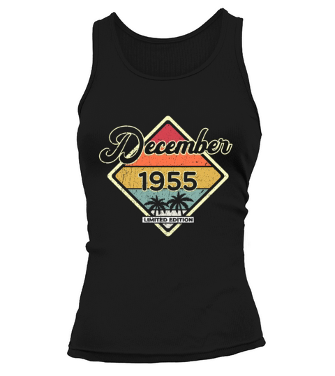 Vintage 65th Birthday December 1955 Sports Gift Women's Tank Top