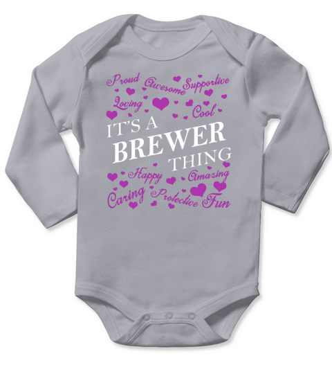 BREWER Shirts - Its a BREWER Thing Name Shirts Long Sleeve Baby One-Piece