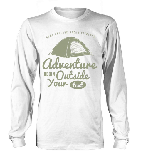 Adventure Begin Outside Your Tent Women's Long Sleeve