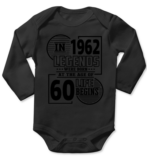 Funny sayings 60 years legend 60th birthday Long Sleeve Baby One-Piece