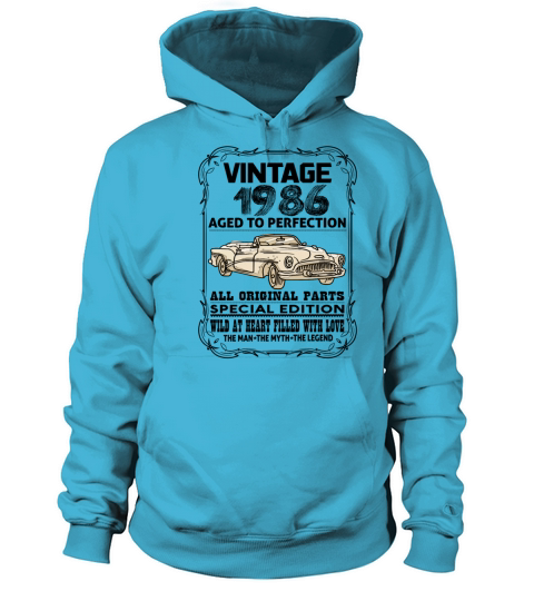 VINTAGE 1986-AGED TO PERFECTION Women's Hoodie