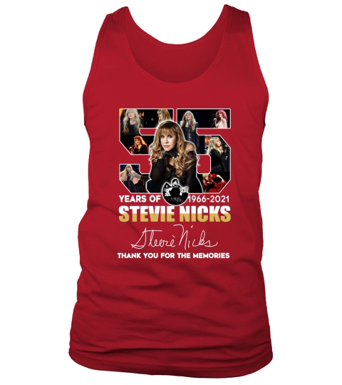 55 years of 1966 2021 Stevie Nicks signature thank you for the memories Tank Top Unisex