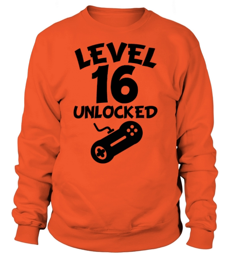 Level 16 Unlocked Video Games 16th Birthday Women's Sweatshirt