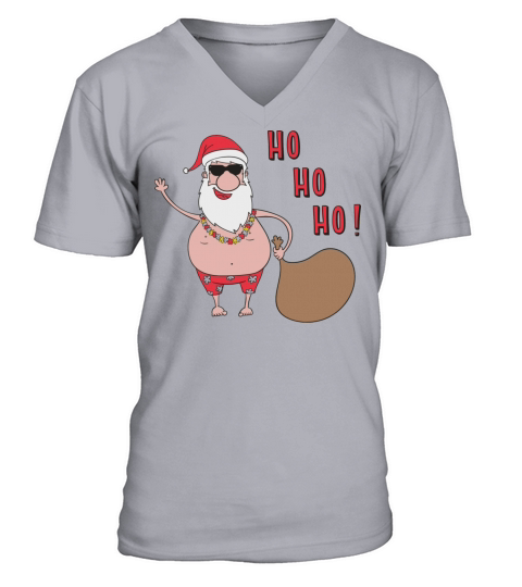 Funny Christmas Santa Claus Men's V-Neck T-shirt