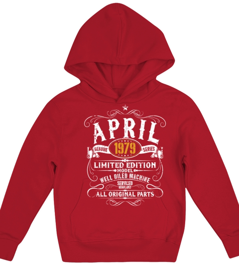 April 1979 - 40th Birthday Vintage Funny Gift Kids Hoodie