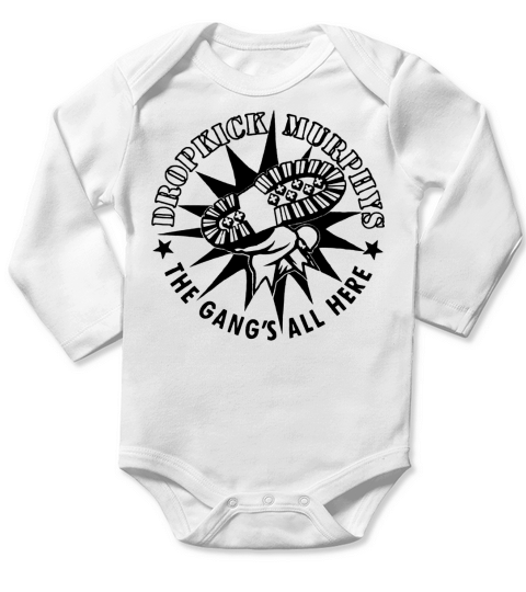 Dropkick Murphys The Gangs All There Black Long Sleeve Baby One-Piece