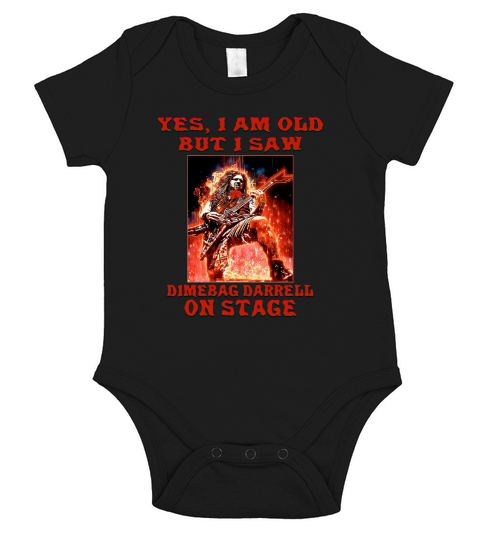 Yes I am old but I saw Dimebag Darrell on stage Short Sleeve Baby One-Piece