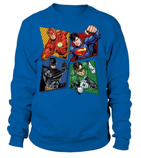 Justice League Superheroes Group Women's Sweatshirt