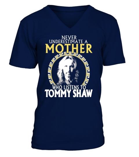 Mother listen to Tommy-shaw V-Neck T-shirt