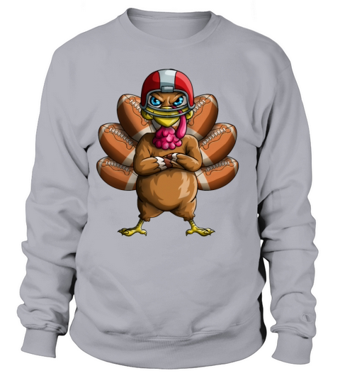Thanksgiving Turkey Funny Football Player Gooble G Women's Sweatshirt