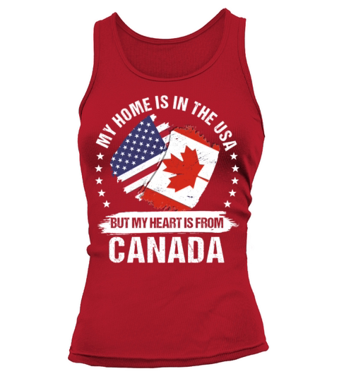 American Patriot Canada Flag Canadian Roots Women's Tank Top