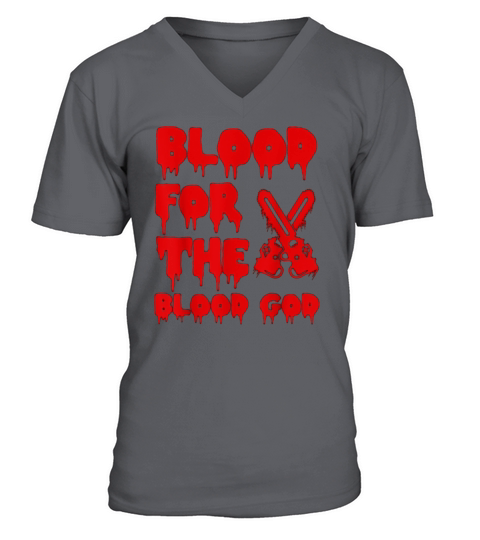 Blood for the Blood God Gaming Shirt Men's V-Neck T-shirt