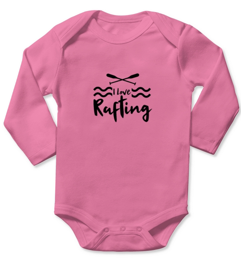 River Raft White Water Rafter Rafting Long Sleeve Baby One-Piece