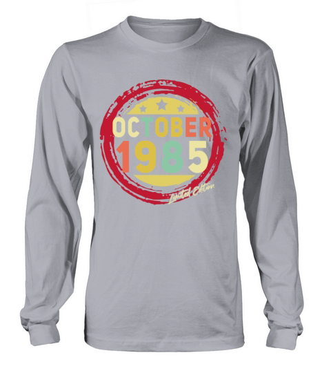 Born October 1985 Vintage Gift Men's Long Sleeve