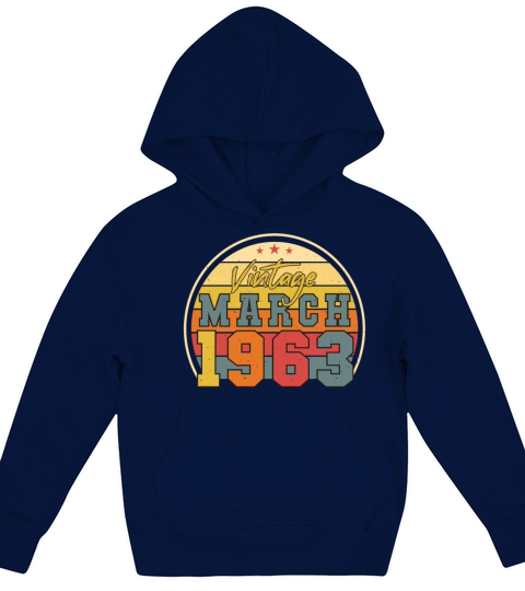 March 1963 Vintage Kids Hoodie