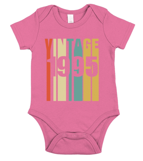 Vintage 1995 Retro Short Sleeve Baby One-Piece
