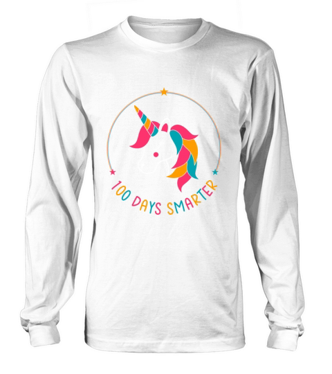 100 Days Smarter - 100 of School Unicorn Women's Long Sleeve