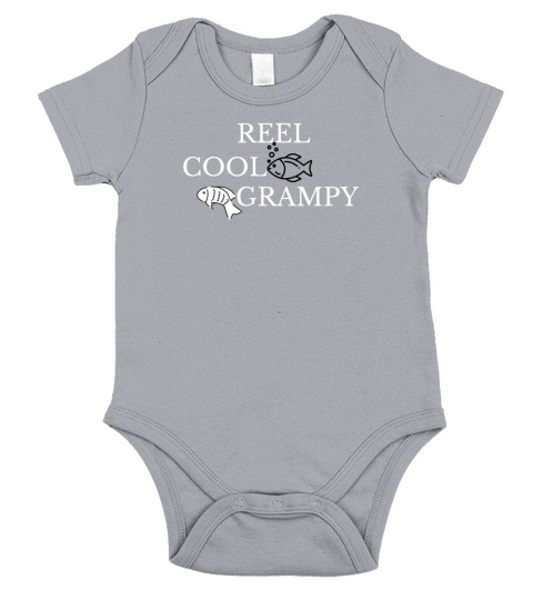 Reel cool grandpa funny fishing Short Sleeve Baby One-Piece