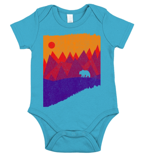 Hear the mountains Short Sleeve Baby One-Piece