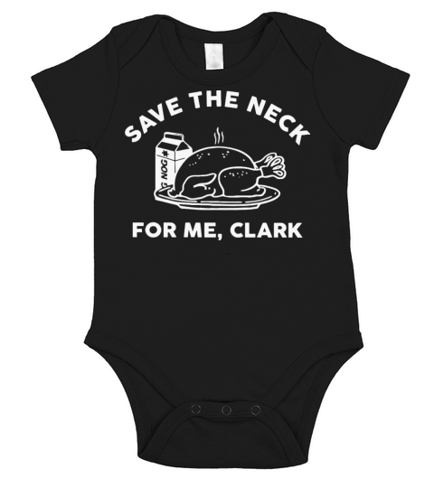 Turkey Save The Neck For Me Clark Short Sleeve Baby One-Piece