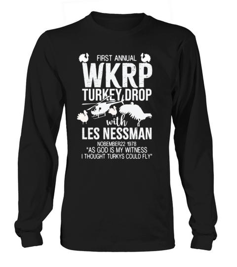 First Annual Wkrp Thanksgiving Day Turkey Drop Women's Long Sleeve