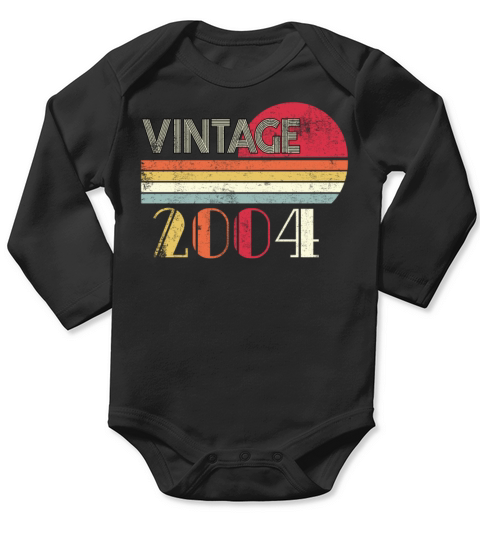 Vintage 2004 16th Birthday Long Sleeve Baby One-Piece