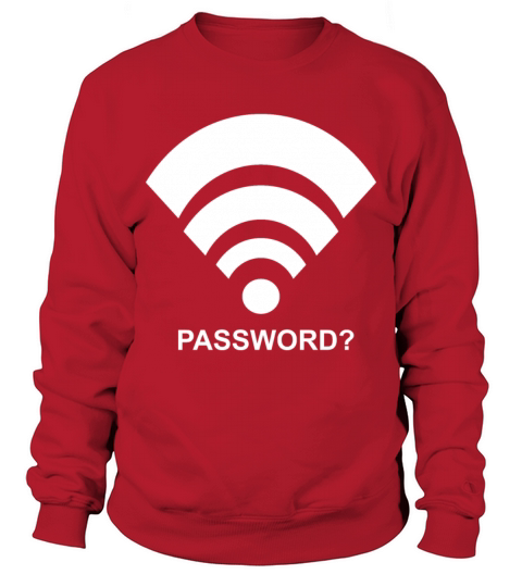 Wifi Wlan Password Wireless Passwort Symbol Funny Men's Sweatshirt