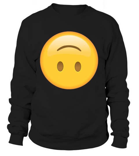 Upside Down Face Emoticon Women's Sweatshirt