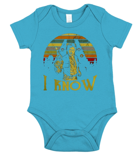 Star Wars Harrison Ford I know Short Sleeve Baby One-Piece